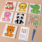 Adorable Animals - 6 Mini Paintings