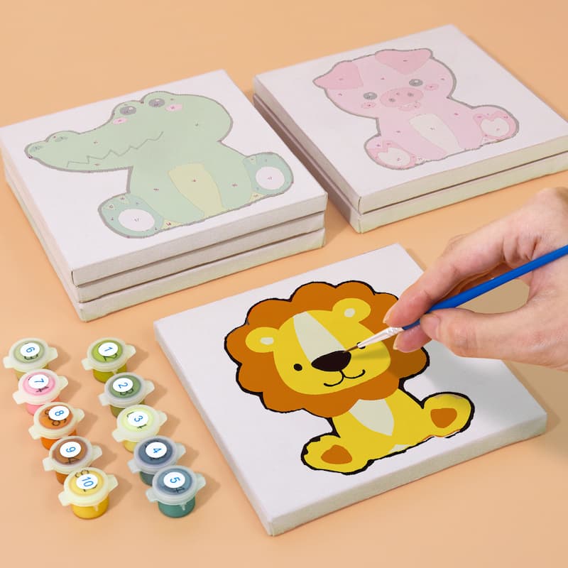 Adorable Animals - 6 Mini Paintings