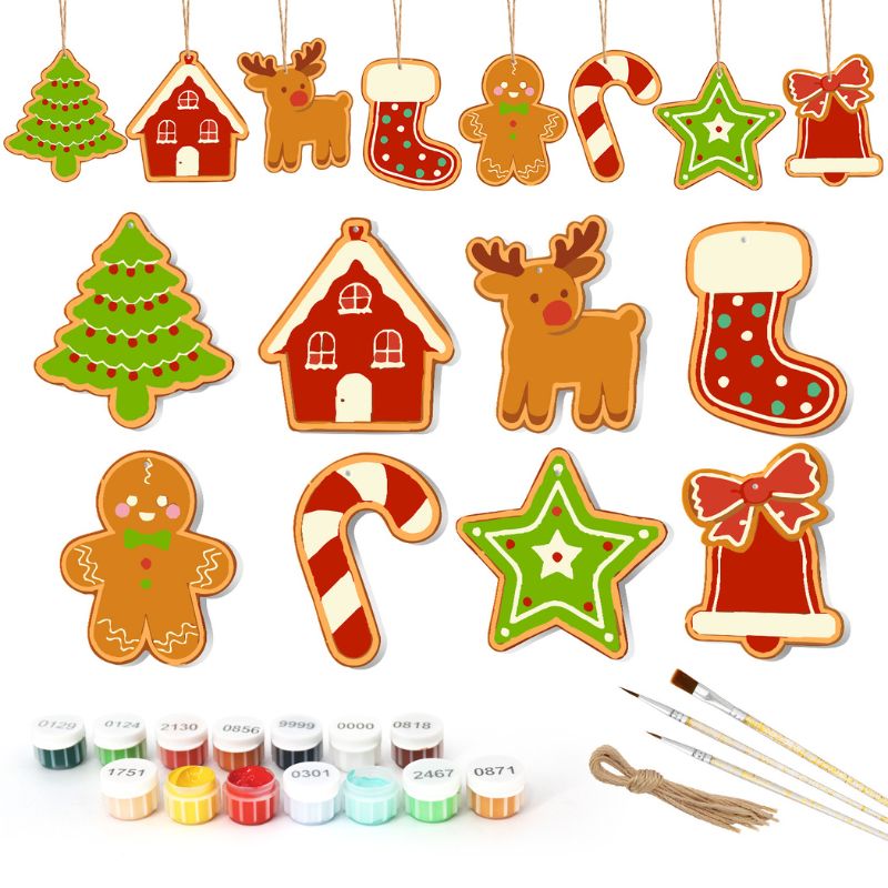 Merry Christmas Treasures Ornaments Paint by Numbers