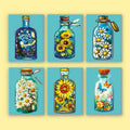 Floral Bottles Mini Paint by Numbers