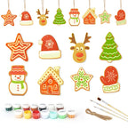 Snowy Christmas Icons Ornaments Paint by Numbers