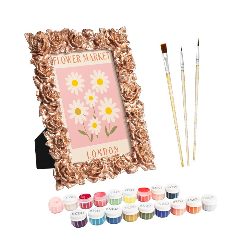 Daisy Bloom Mini Framed Paint by Numbers