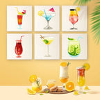 Citrus Cocktails Mini Paint by Numbers