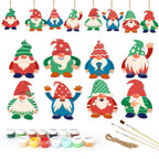 Festive Christmas Gnomes Ornaments Paint by Numbers