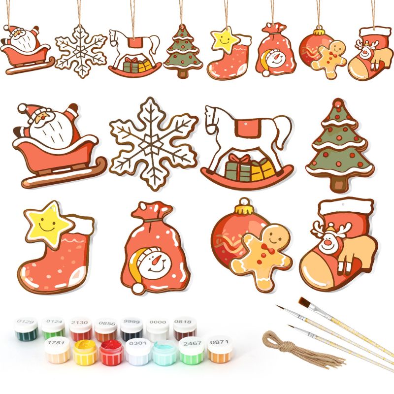 Christmas Wonderland Ornaments Paint by Numbers