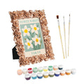 White Daffodil Mini Framed Paint by Numbers