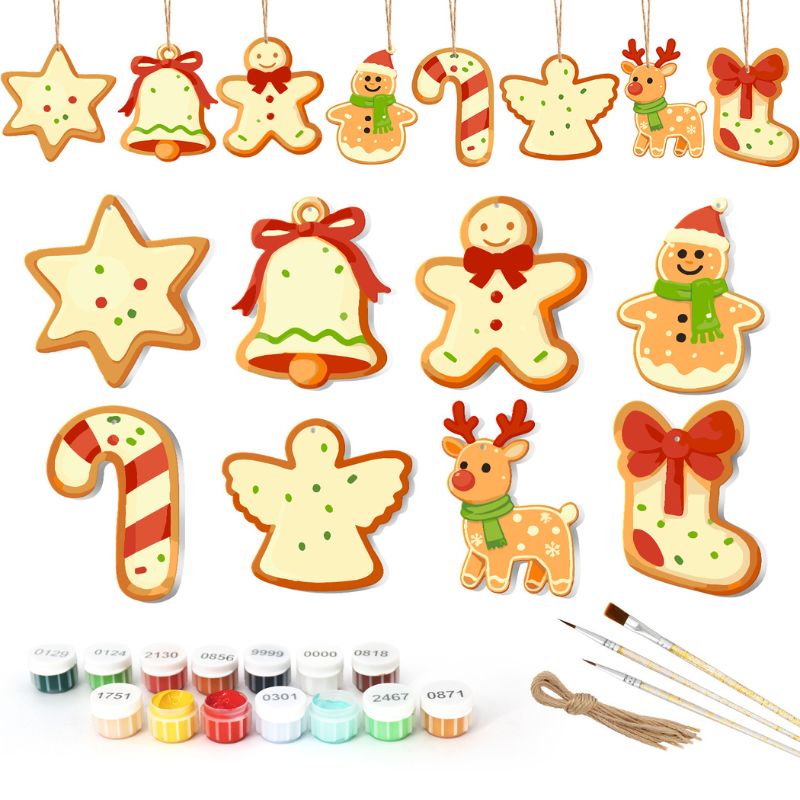 Christmas Cookie Delights Ornaments Paint by Numbers