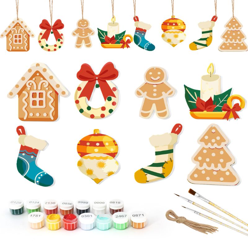 Festive Hearth & Home Ornaments Paint by Numbers