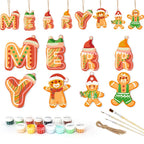Merry Cookie Crew Ornaments Paint by Numbers