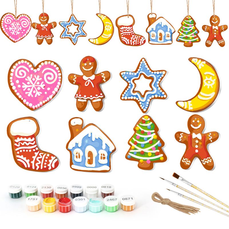 Starry Christmas Treats Ornaments Paint by Numbers