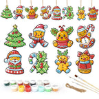 Jolly Christmas Friends Ornaments Paint by Numbers