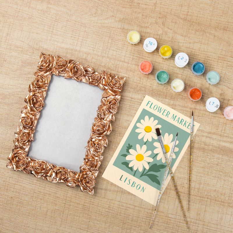 Lisbon Daisy Mini Framed Paint by Numbers