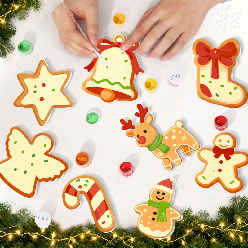 Christmas Cookie Delights Ornaments Paint by Numbers