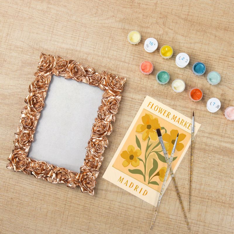 Madrid Floral Mini Framed Paint by Numbers