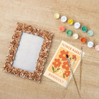 Coral Blooms Mini Framed Paint by Numbers