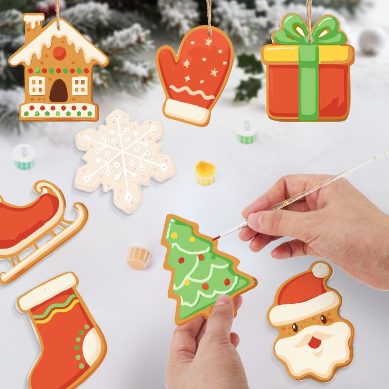 Classic Christmas Cheer Ornaments Paint by Numbers