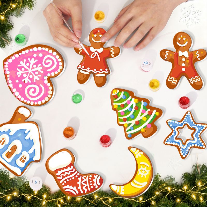 Starry Christmas Treats Ornaments Paint by Numbers