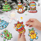 Jolly Christmas Friends Ornaments Paint by Numbers