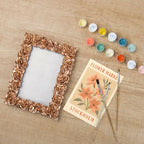 Rose Gold Floral Mini Framed Paint by Numbers