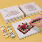 Romantic Red Roses Mini Paint by Numbers