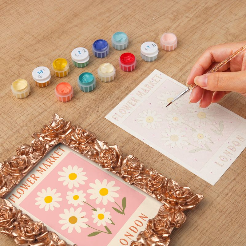 Daisy Bloom Mini Framed Paint by Numbers