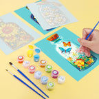 Floral Bottles Mini Paint by Numbers
