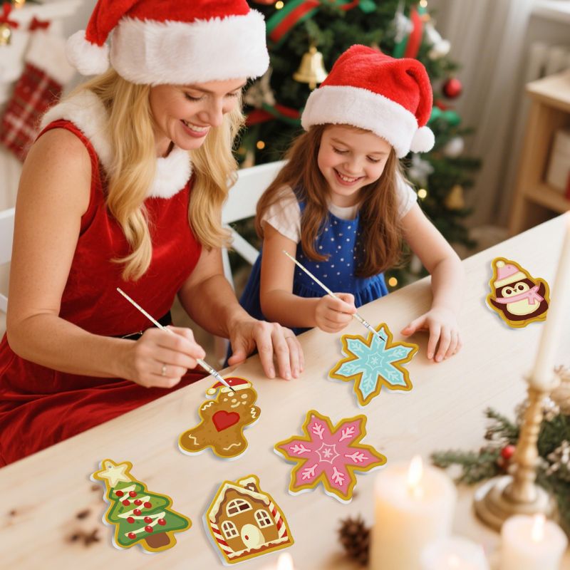 Cozy Christmas Characters Ornaments Paint by Numbers