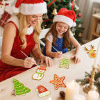 Snowy Christmas Icons Ornaments Paint by Numbers