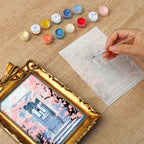 Cherry Blossom Doorway Mini Framed Paint by Numbers