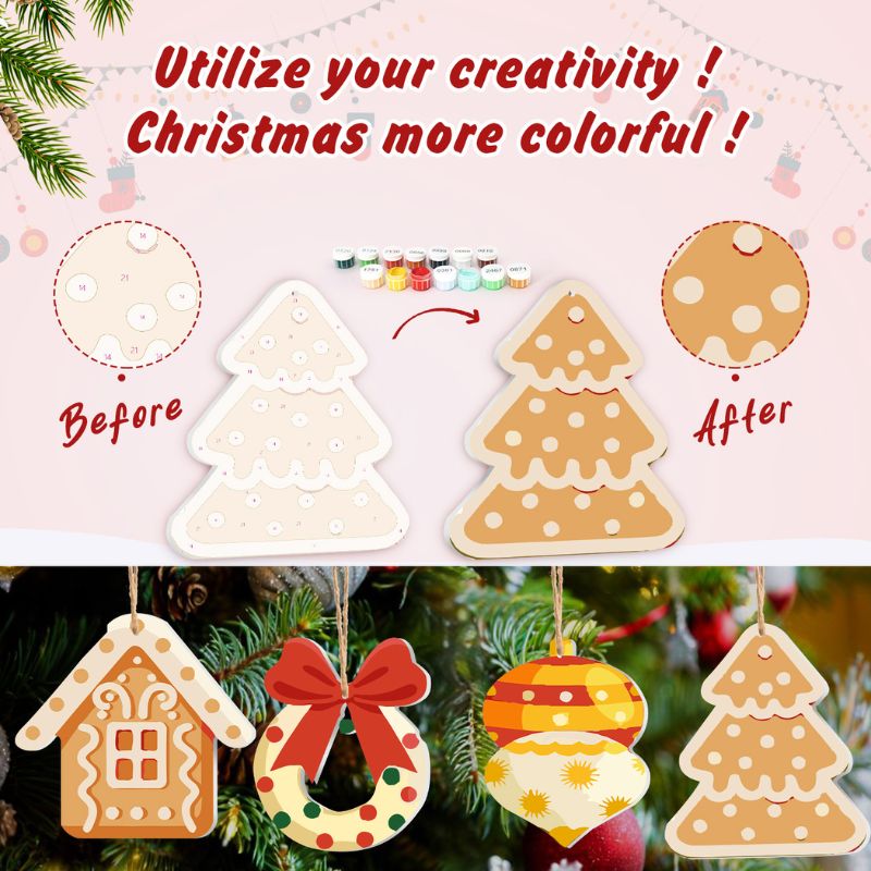 Festive Hearth & Home Ornaments Paint by Numbers