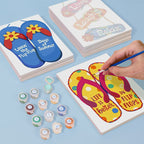 Flip Flop Vibes - 6 Mini Paintings