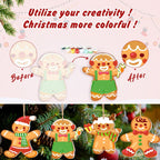 Festive Gingerbread Friends Ornaments Paint by Numbers