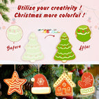 Snowy Christmas Icons Ornaments Paint by Numbers