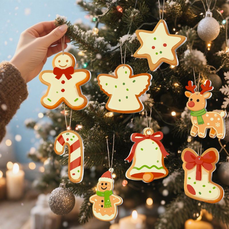 Christmas Cookie Delights Ornaments Paint by Numbers