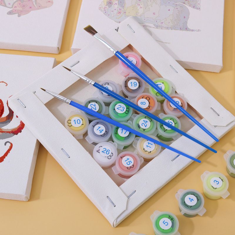 Ocean Creatures Mini Paint by Numbers