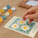 Lisbon Daisy Mini Framed Paint by Numbers