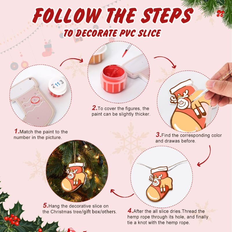 Christmas Wonderland Ornaments Paint by Numbers