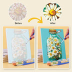 Floral Bottles Mini Paint by Numbers