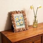 White Daffodil Mini Framed Paint by Numbers