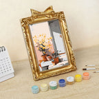 Sunlit Garden Steps Mini Framed Paint by Numbers
