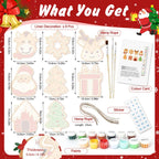 Cozy Farmhouse Christmas Ornaments Paint by Numbers