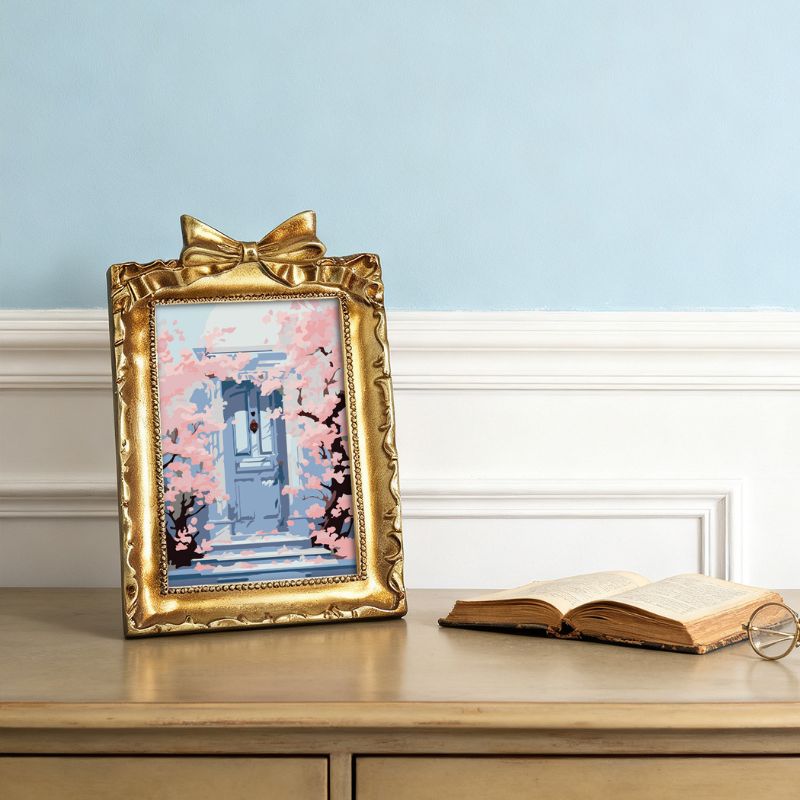 Cherry Blossom Doorway Mini Framed Paint by Numbers