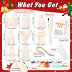 Merry Cookie Crew Ornaments Paint by Numbers