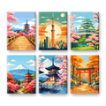 Japanese Landmarks Mini Painting Set