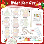 Jolly Christmas Friends Ornaments Paint by Numbers