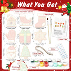 Classic Christmas Cheer Ornaments Paint by Numbers