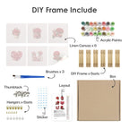Vintage Rose Charm Mini Paint by Numbers