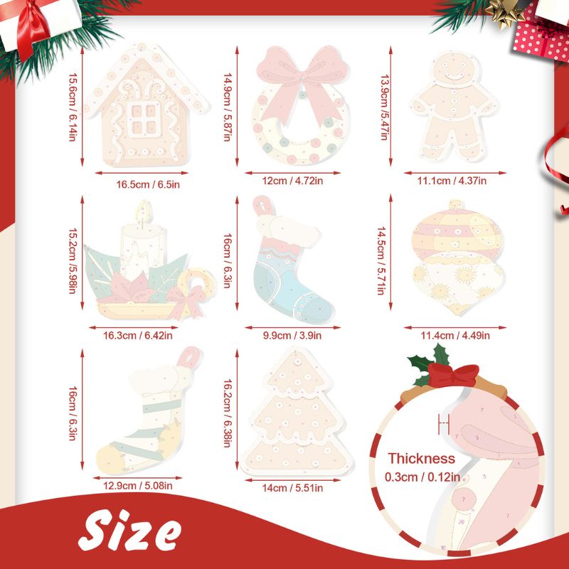 Festive Hearth & Home Ornaments Paint by Numbers