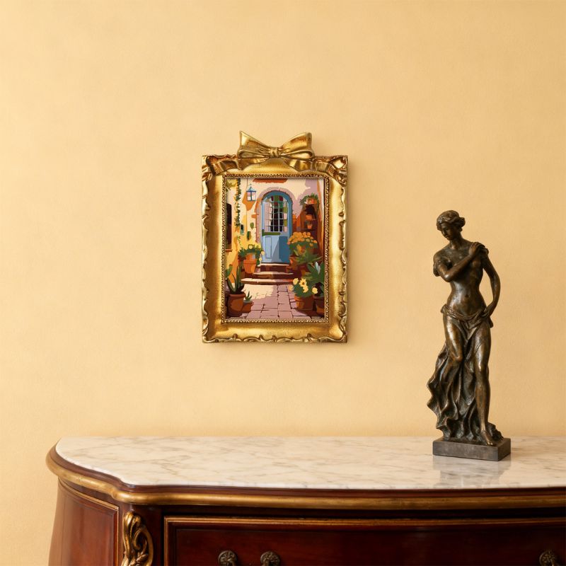 Golden Doorway Mini Framed Paint by Numbers