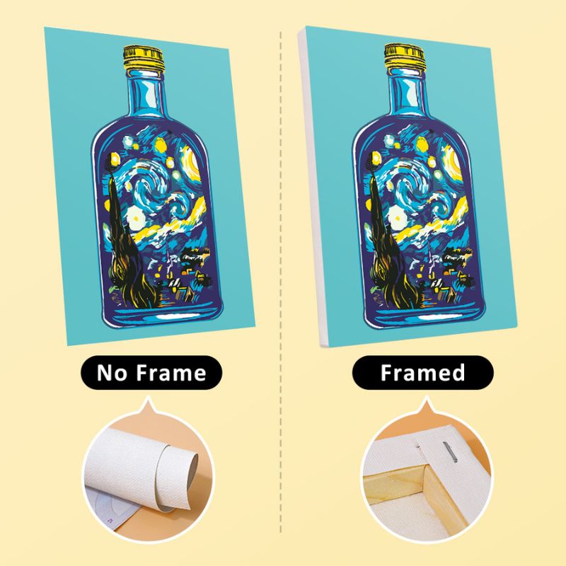 Floral Bottles Mini Paint by Numbers